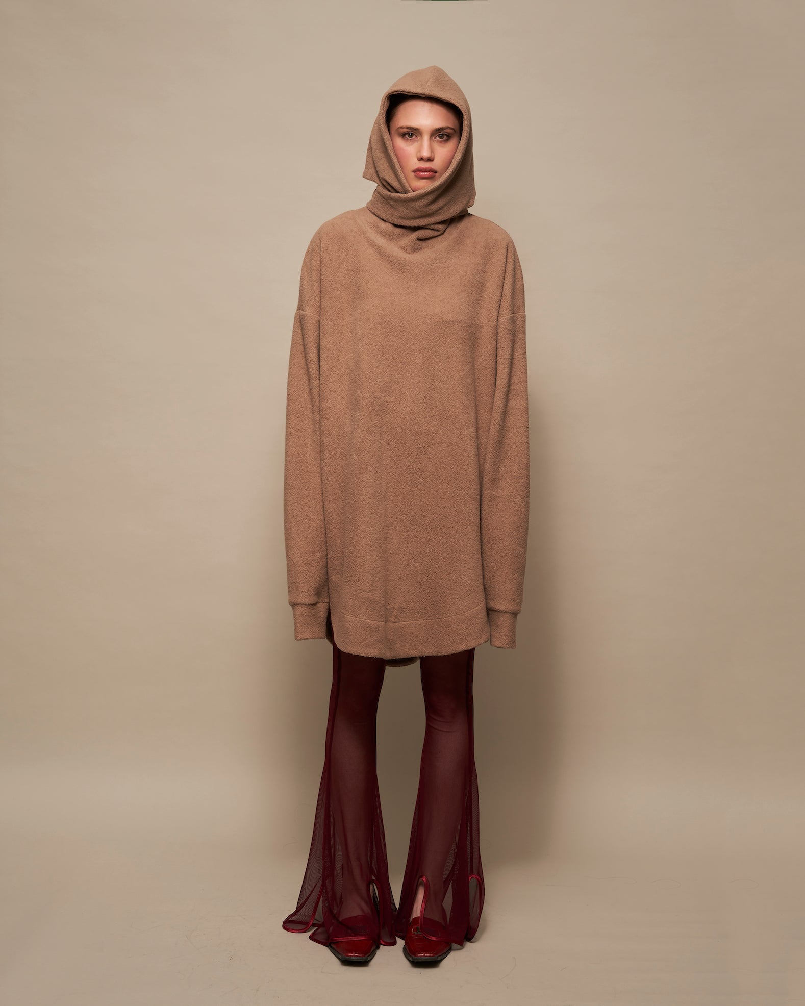 Dune turtleneck desert beige