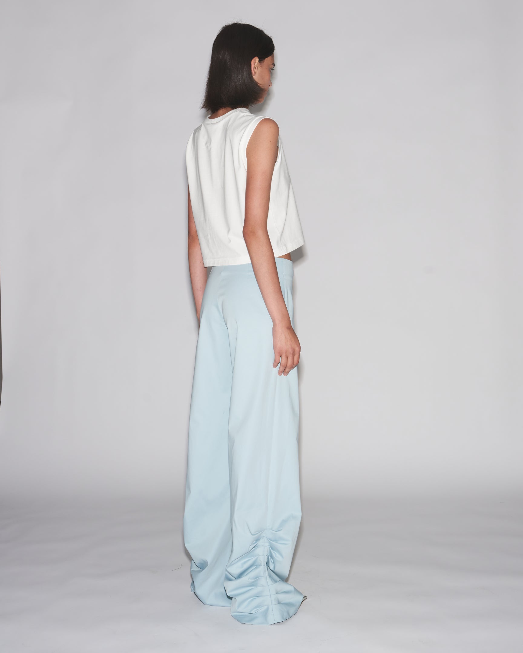 Ripple tailored trousers aqua blue