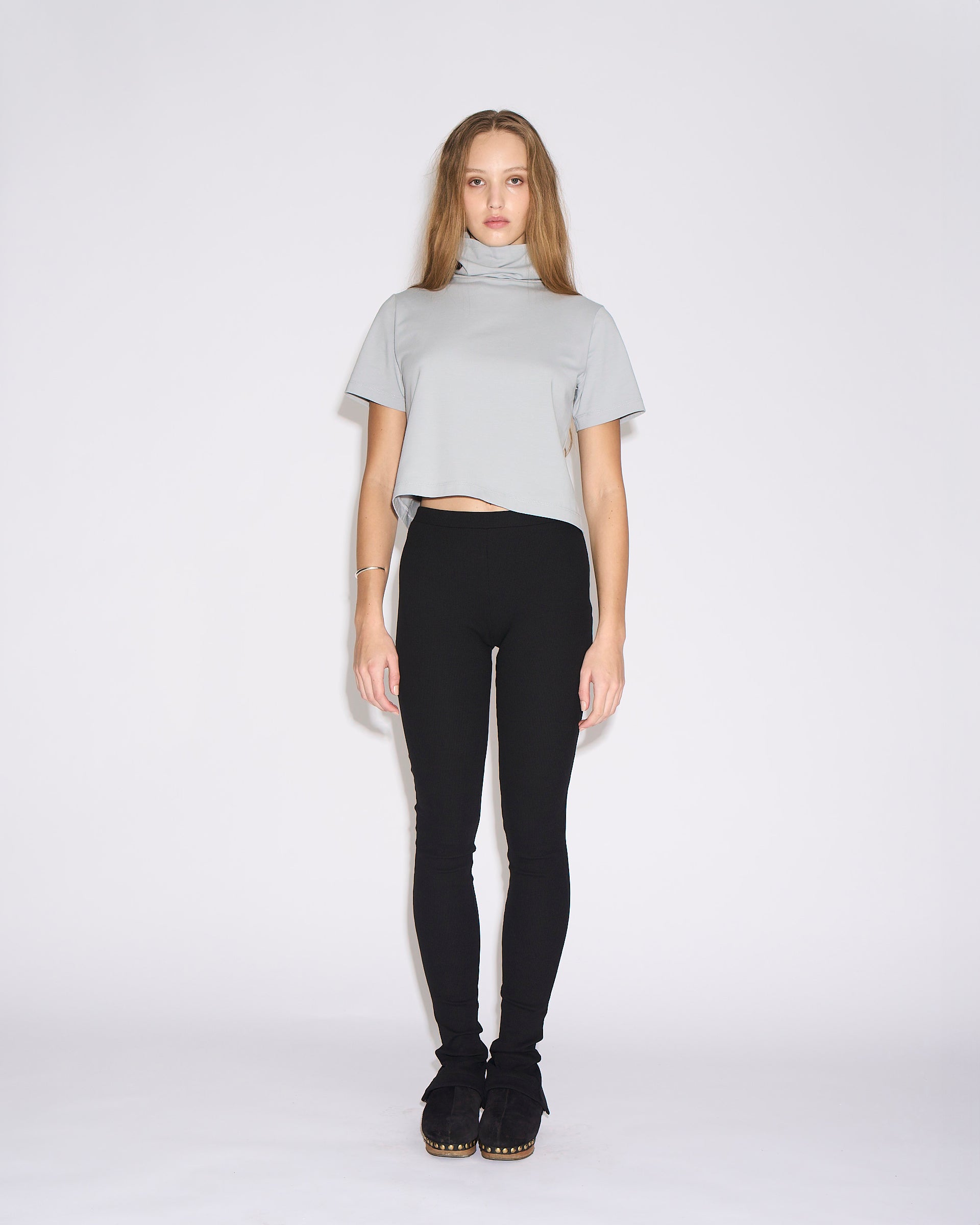 Turtleneck tshirt grey