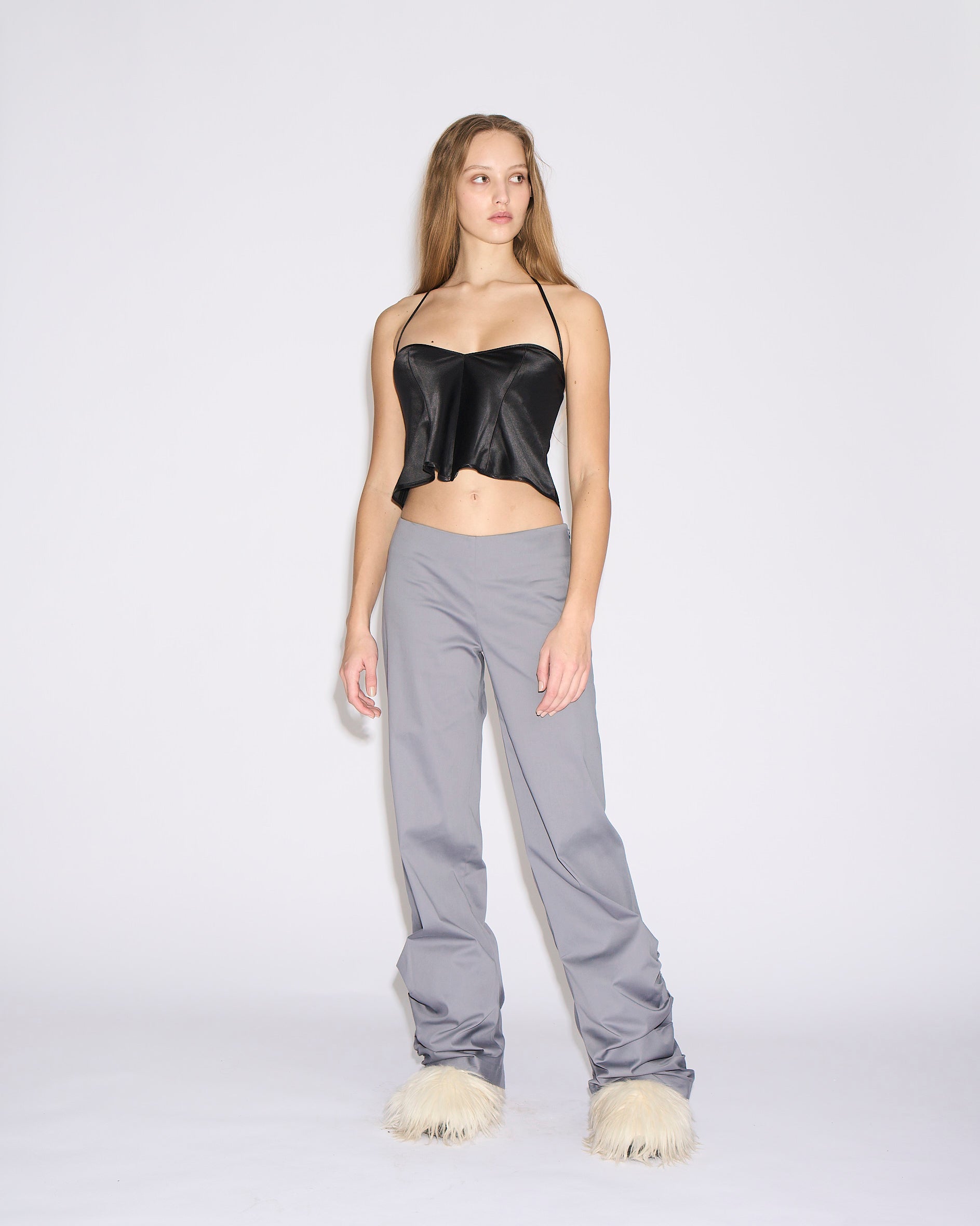 Ripple tailored trousers grey