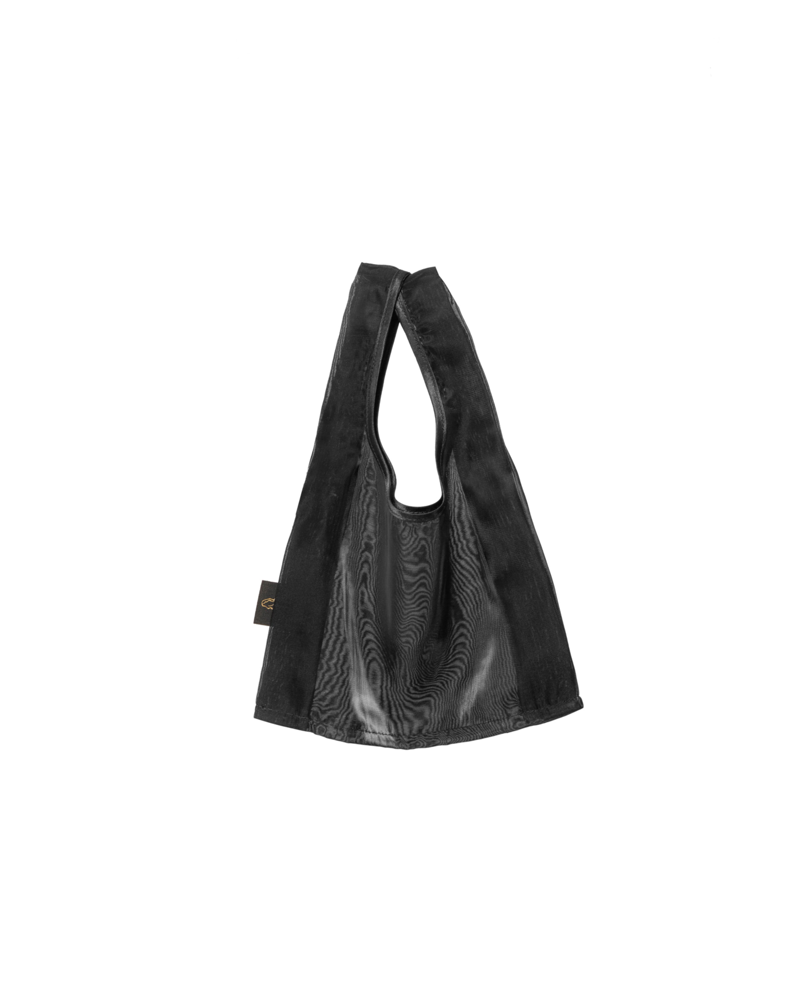 Organza bag two tone black