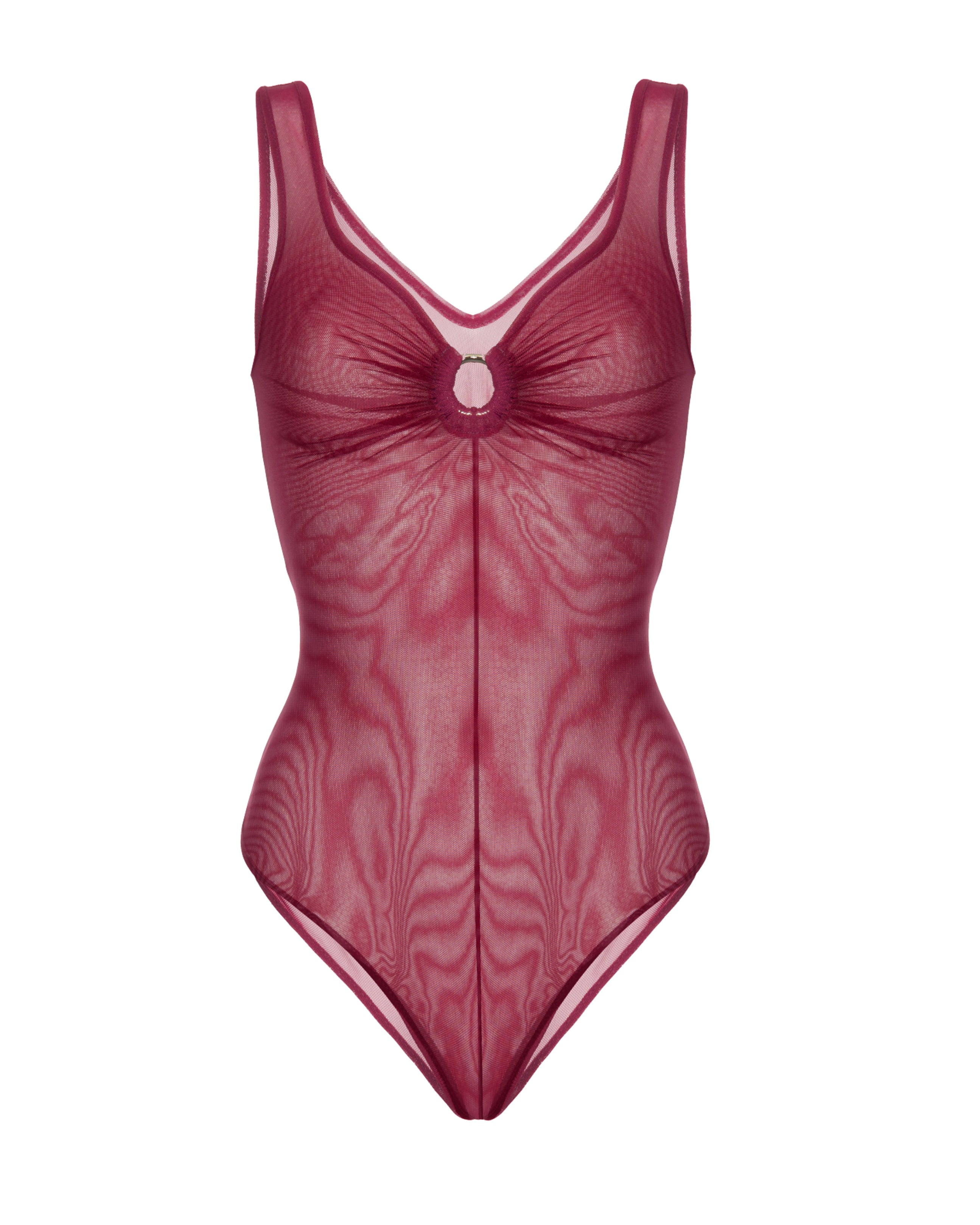 Sheer olympus bodysuit cherry