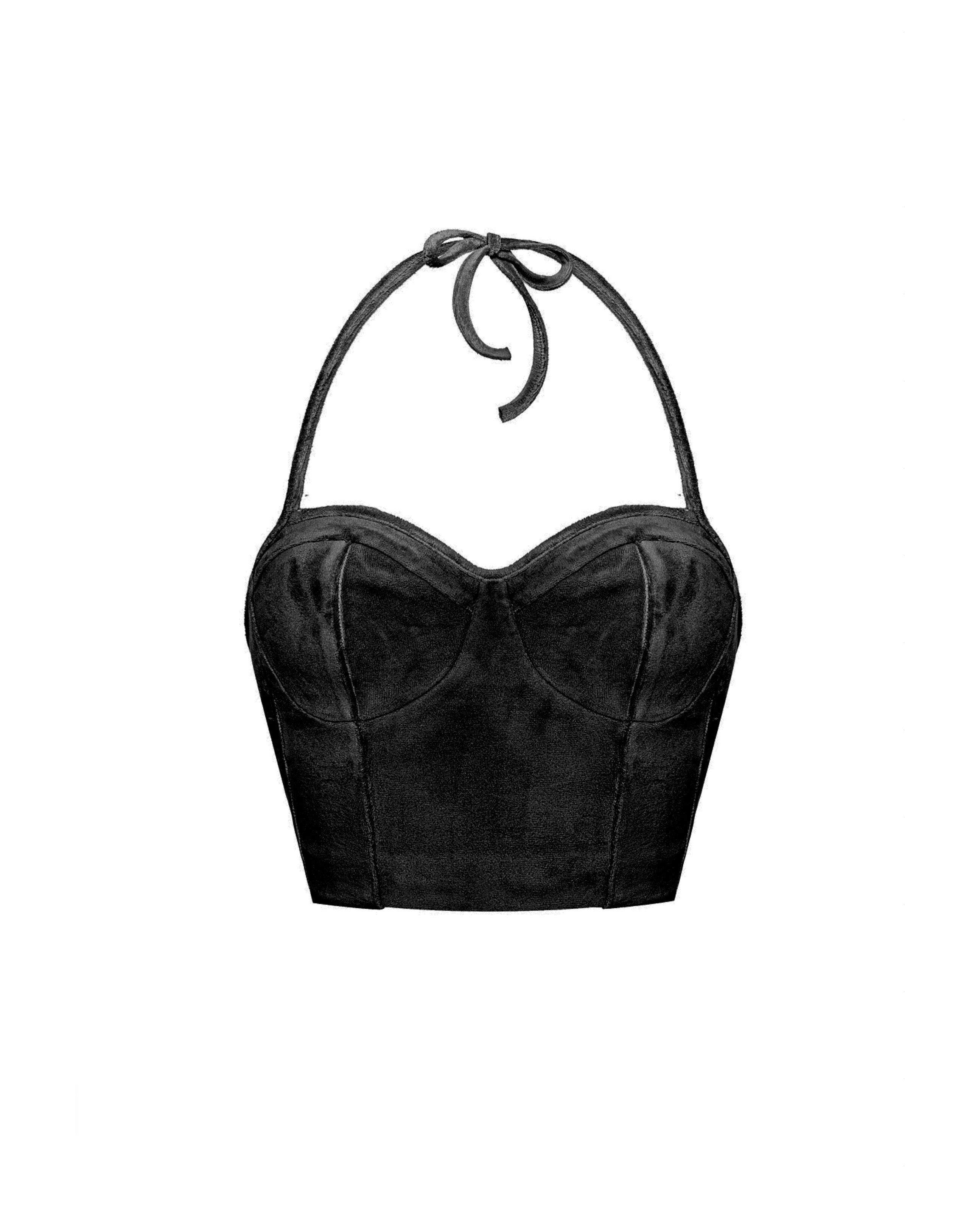 Soft bra top black