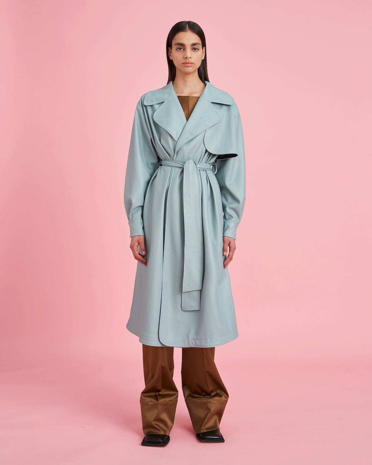 Daphne coat powder blue