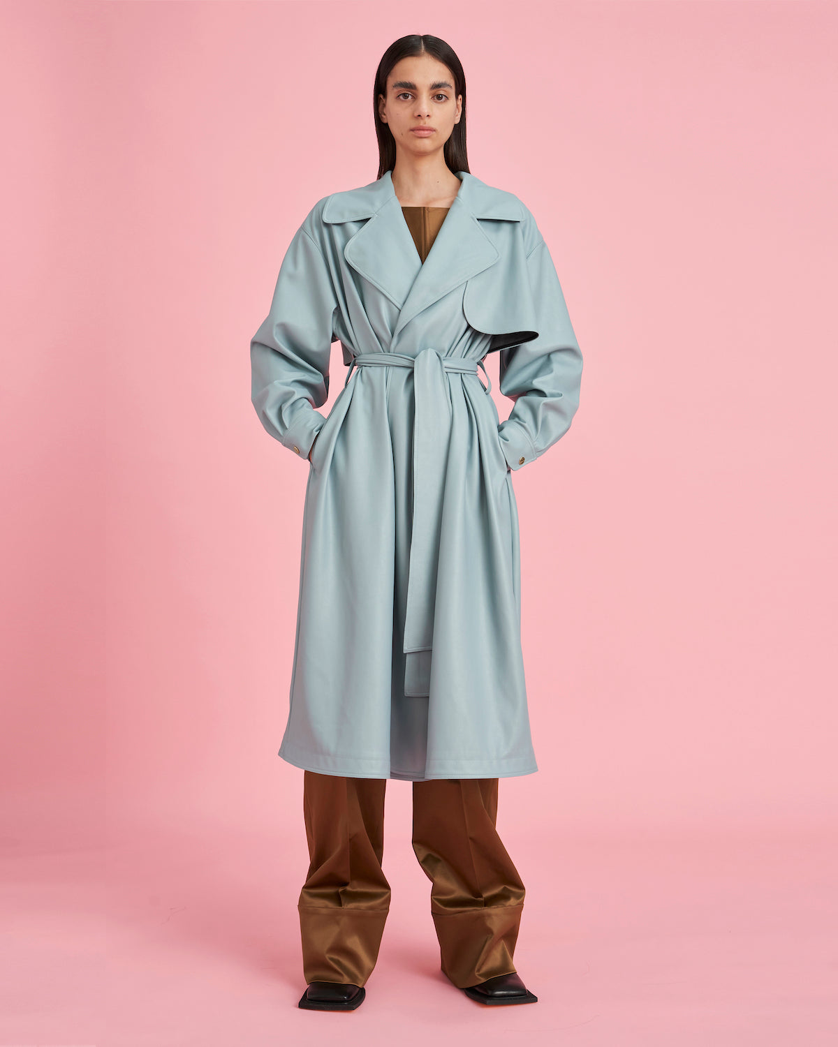 Daphne coat powder blue