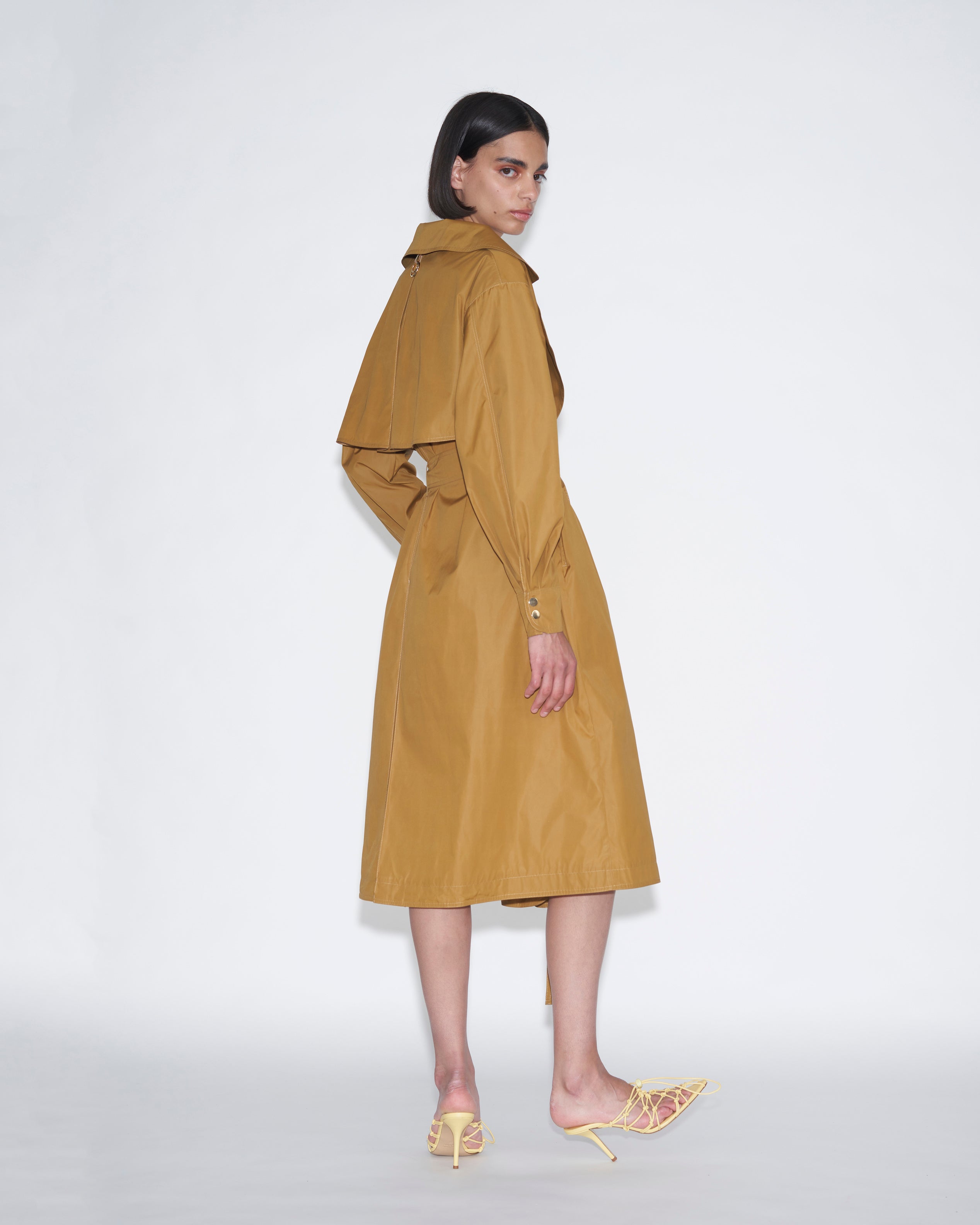 Ortalio trench coat yellow