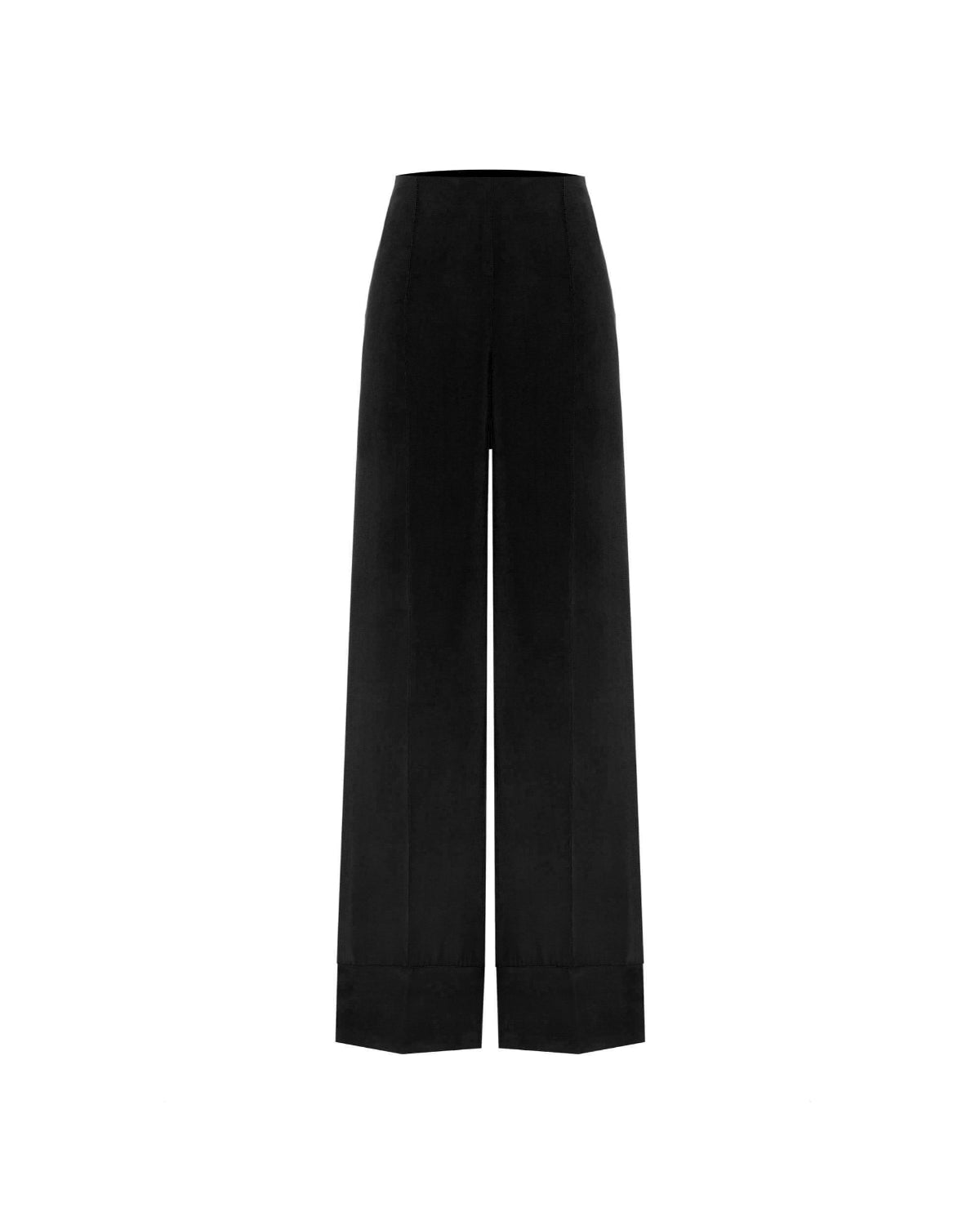 Creased pants black